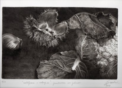 Cavolfiore e riccio castagna, puntasecca