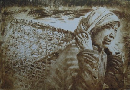 Incisioni &raquo; Personale 2016: Dry Point for Rolwaling - Puntasecca per il Rolwaling