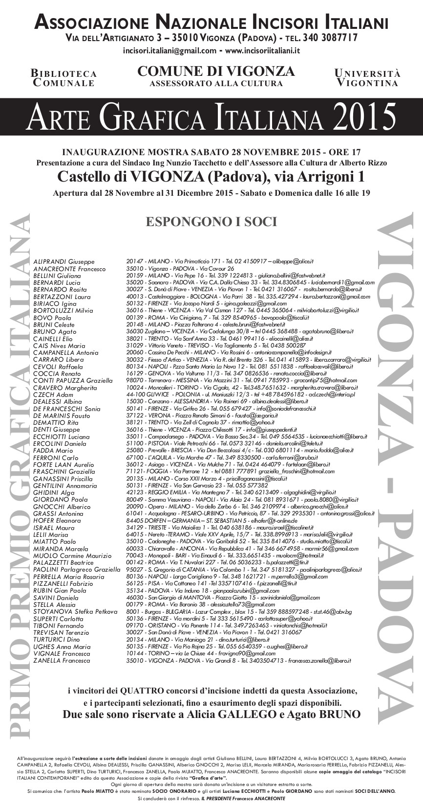 Locandina_x_Artisti_2015 Locandina x Artisti 2015 definitiva