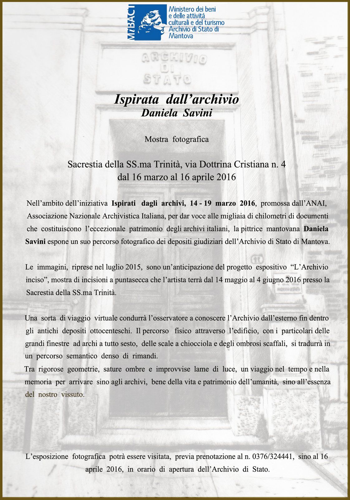 Savini mostra 16 marzo 16 aprile