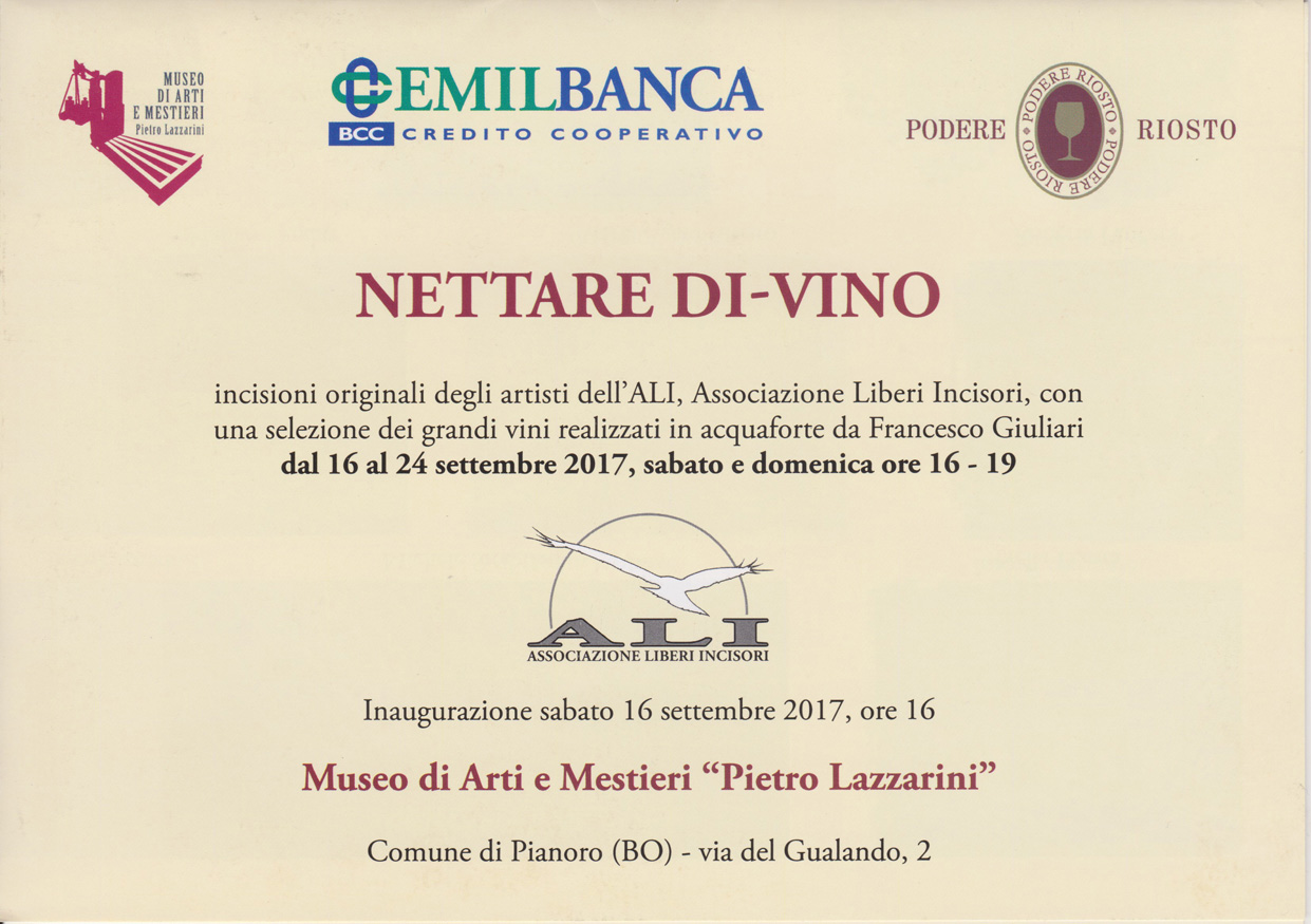 Pieghevole mostra Nettare di vino 1