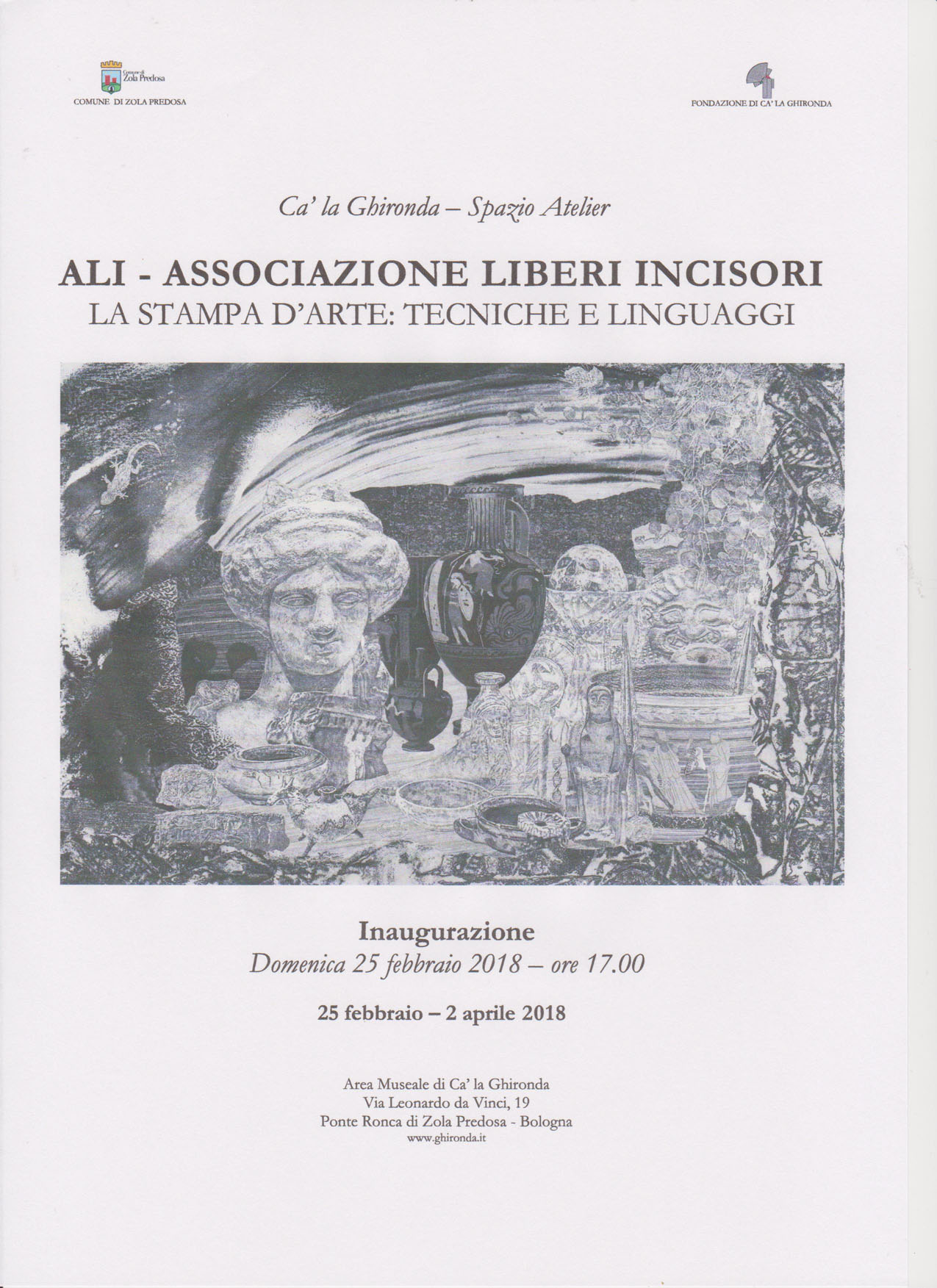 Locandina mostra ALI Cà Ghironda