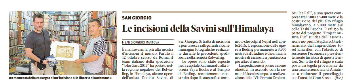 04 01 2017 gazzmn Le incisioni della Savini sullHimalaya