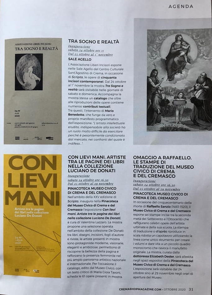 agenda eventi crema 2020