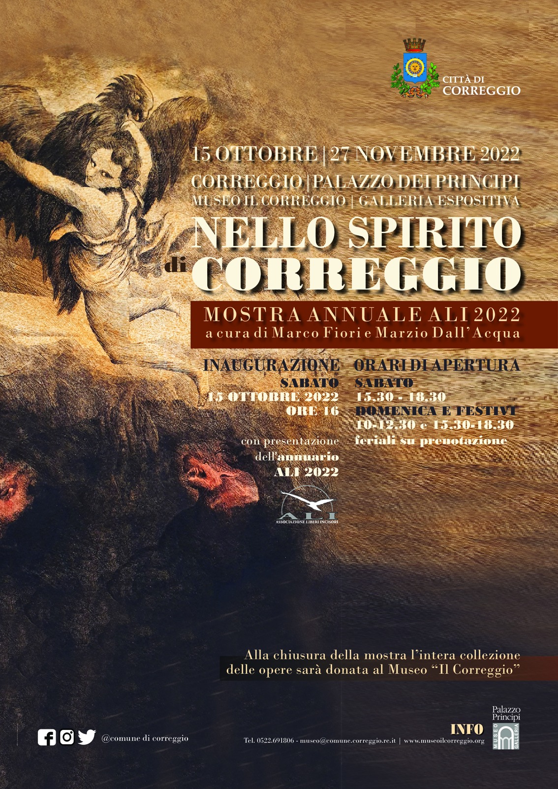 locandina ALI nello spirito di Correggio