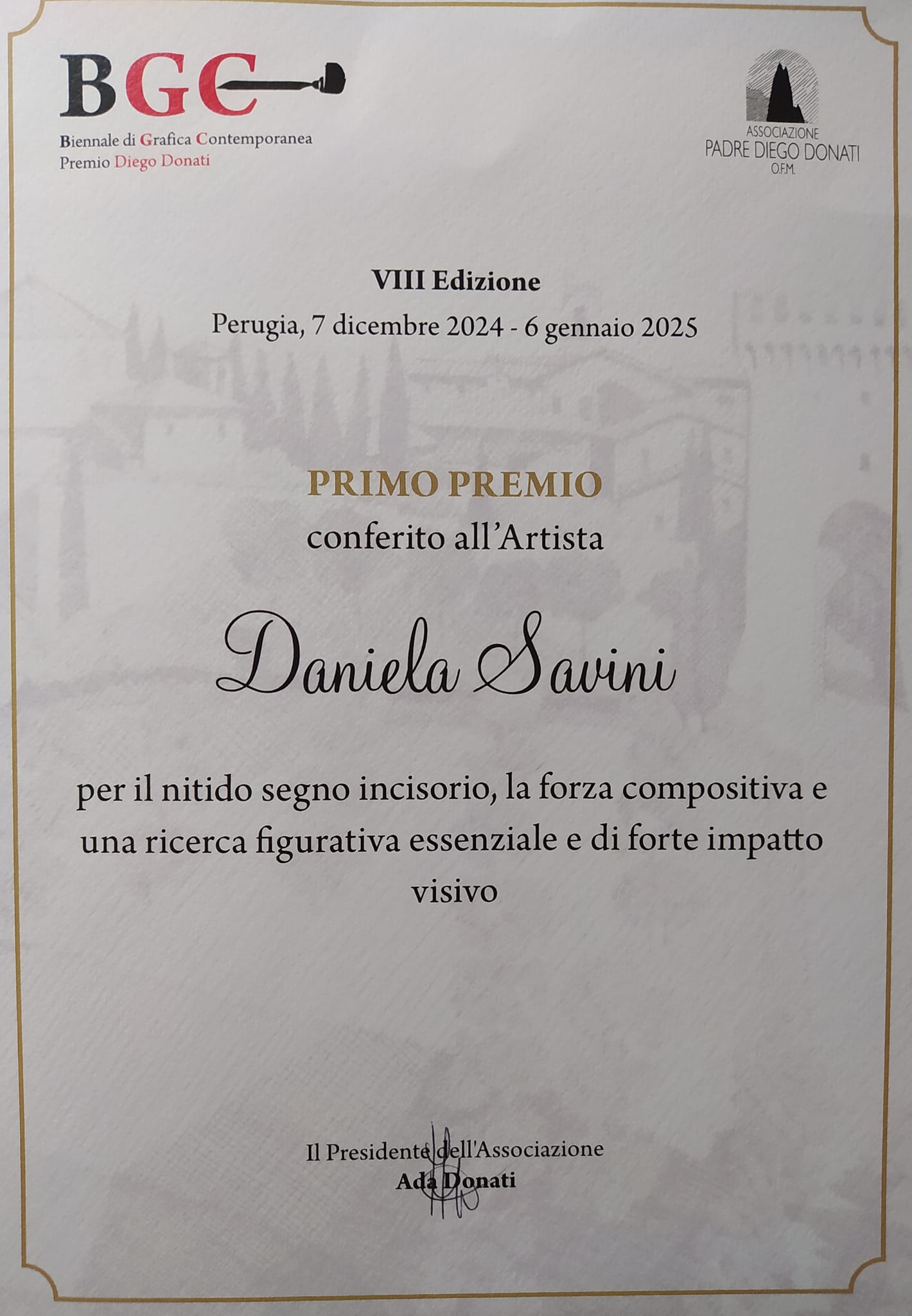 foto premio p. Donati Perugia 2024